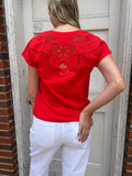 Southern Accent Top: Red