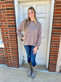 Home for the Holidays Top: Taupe