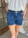 Risen Denim Shorts