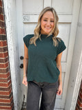 Knitted Ease Top: Green