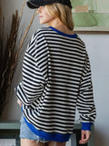 Seeing Stripes Top: Black Mix