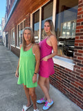 CloudSoft Pima Sport Dress: Green Pop