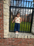 Strawberry Swirl Kids Set: Cream/Denim
