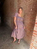 Harvest Moon Midi Dress: Mocha