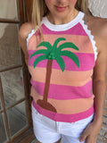 Palm Springs Top: Pink/Orange