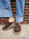 Get Lucky Mules: Chocolate Brown
