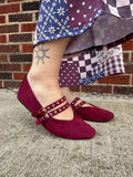 All Eyes on Me Flats: Cranberry