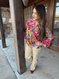 Blossom Blouse: Colorful Floral