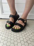 Gigi Sandals: Black