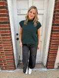 Knitted Ease Top: Green