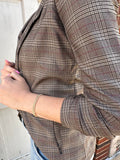Busy Woman Blazer: Plaid
