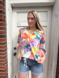Brushstroke Beauty Top: Multi