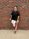 Enchanted Evening Top: Black
