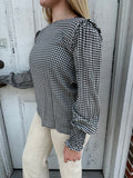 Plaid with Purpose Top: Black