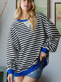 Seeing Stripes Top: Black Mix