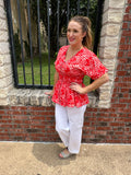 Red, White & Ready Top: Red