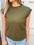 Cozy Luxe Top: Olive