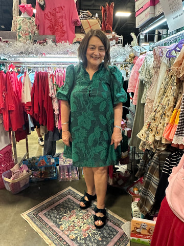 HOLIDAY HOTTIE DRESS: Green