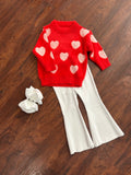 My Valentine Kids Sweater: Red