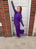 Weekend Win Lounge Set: Purple