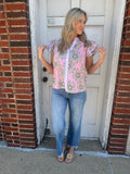 Daisy Dreams Blouse: Peony Pink