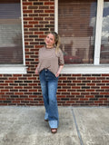 Staple Stripes Top: Mocha