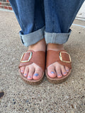 Road Trip Sandals: Cognac