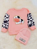 Moo Cow Sweatshirt: Pink