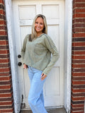 Brandy Basic Top: Olive