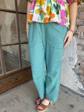Everyday Ease Pants: Teal