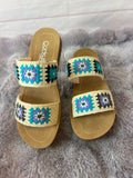Toodles Sandals: Light blue Mix