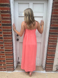 Summer Delight Dress: Coral