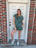Laguna Half-Zip Ace Set: Eldergreen