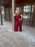 Weekend Win Lounge Set: Maroon