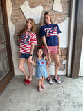 USA Party Tee: Red