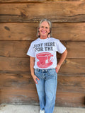 Here For The Tea Tee: White