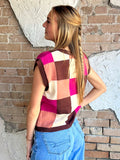 Girl on the Go Top: Fuchsia Mix