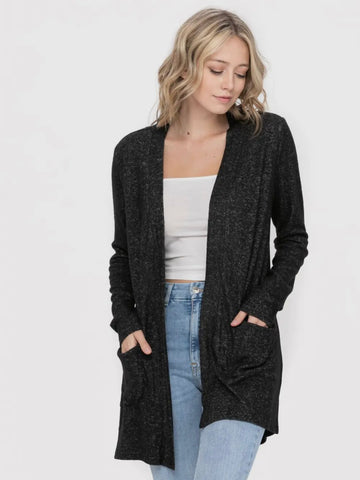 Plain & Simple Cardigan: Charcoal