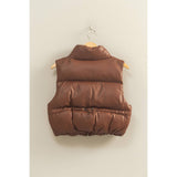Roasted Fire Puffer Vest: Chesnut