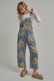 Blue Jean Bouquet Overalls: Lightwash