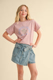 Cali Girl Tee: Mauve
