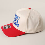 “Bad Day To Be A Hot Dog” Trucker Hat : Red