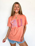 Picnic Patch Fall Tee: Orange