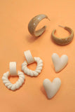 Acrylic Trio Earrings: Mix