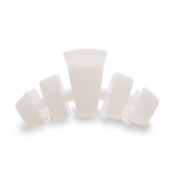 Coconut White Classic Hair Clip: Large