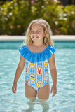 Sebastian Swimsuit: Blue Mix