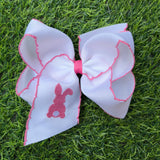 5" Embroidered Spring Bows