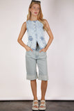 Dare To Denim Top: Lightwash