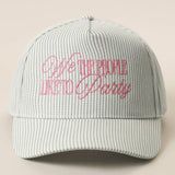 We The People Like To Party Seersucker Hat: Blue