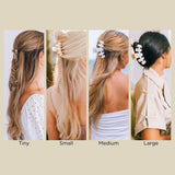 Coconut White Classic Hair Clip: Large